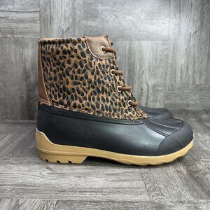 Sperry's Port Animal Print Youth size 4 Duck Boot